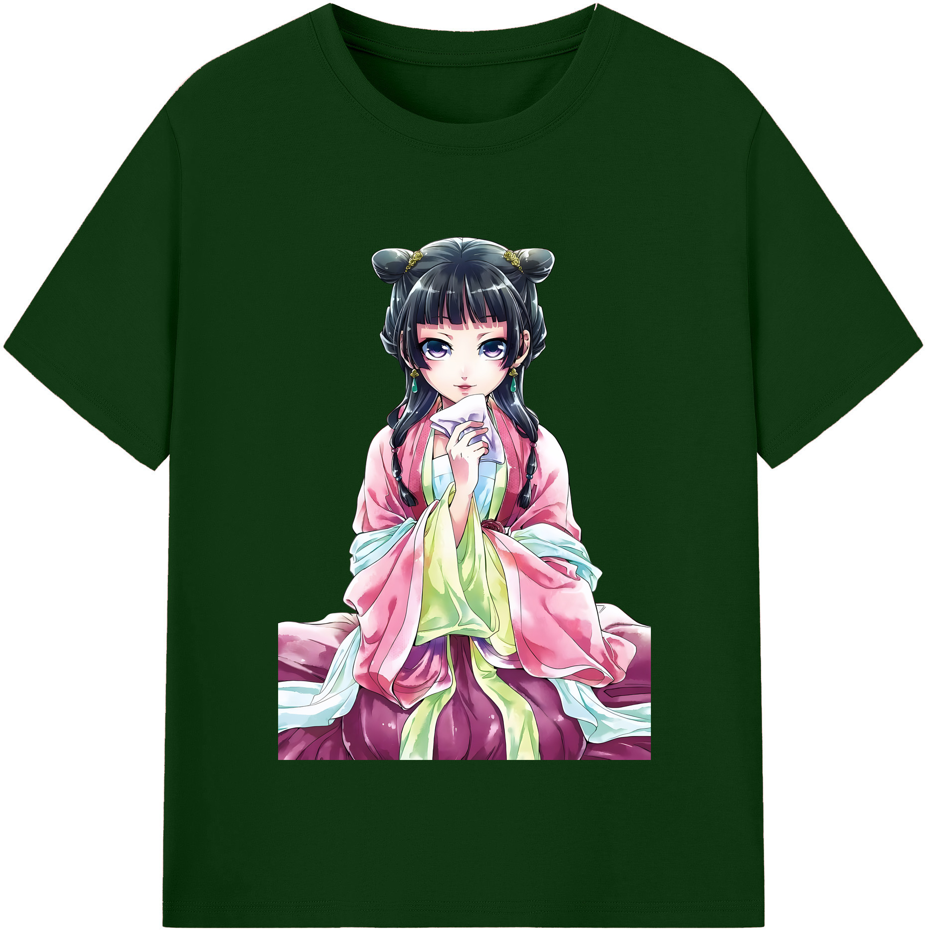 （画像用） 薬屋のひとりごと The Apothecary Diaries 綿100％半袖Tシャツ（フロントプリント）